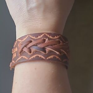 PURA VIDA Boho Geniune Brown leather Costa Rica Boho Bracelet,Unisex